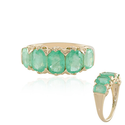 Anello in oro con Smeraldo Russo