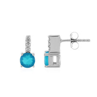 Orecchini in argento con Opale Blu dell'Etiopia