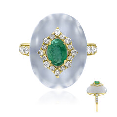 Anello in oro con Smeraldo Zambia AAA (CIRARI)