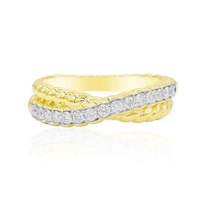 Anello in oro con Diamante IF (D) (Annette)