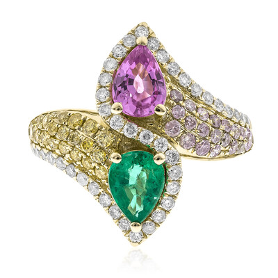 Anello in oro con Smeraldo Zambia AAA (CIRARI)