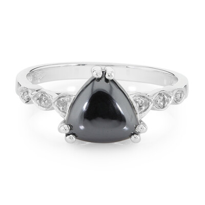 Anello in argento con Ematite Nera
