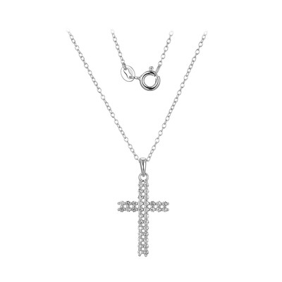 Collana in argento con Topazio Bianco