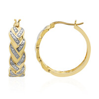 Orecchini in argento con Diamante I3 (I)