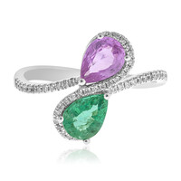 Anello in oro con Smeraldo Zambia AAA (CIRARI)