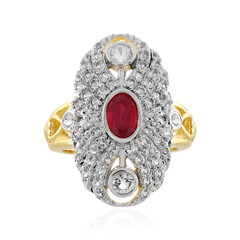 Anello in argento con Rubino del Madagascar