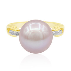 Anello in oro con Perla Ming Rosa (TPC)