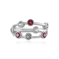 Anello in argento con Rubino del Madagascar