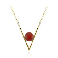 Collana in argento con Agata Rossa