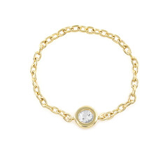 Anello in argento con Topazio Bianco
