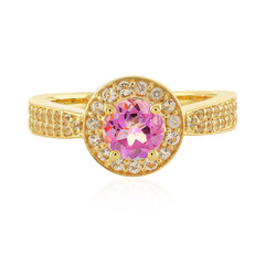 Anello in argento con Topazio Anniversario