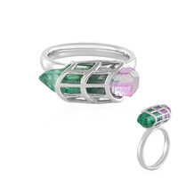 Anello in argento con Quarzo Bicolore