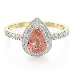 Anello in oro con Tormalina Rosa Cuprian