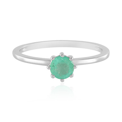 Anello in argento con Smeraldo Russo