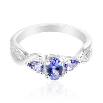 Anello in argento con Tanzanite