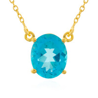 Collana in argento con Topazio Paraiba