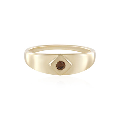 Anello in oro con Diamante Cioccolato I2