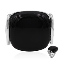 Anello in argento con Onice Nero
