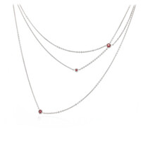 Collana in argento con Granato Lindi