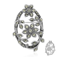 Spilla in argento con Marcassite