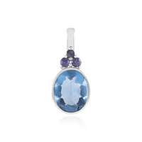 Ciondolo in oro con Fluorite Blu (KM by Juwelo)
