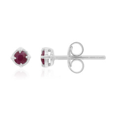 Orecchini in argento con Rubino della Birmania