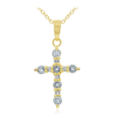 Collana in argento con Topazio Blu Cielo