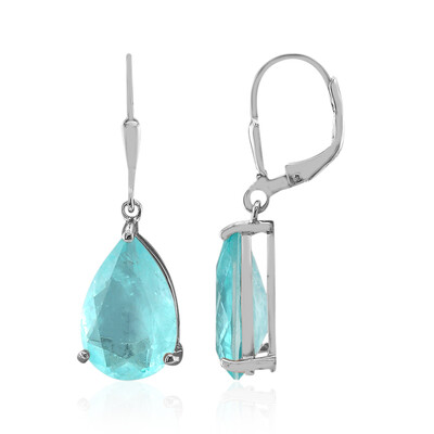 Orecchini in argento con Quarzo blu pastello