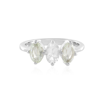Anello in argento con Ametista Verde