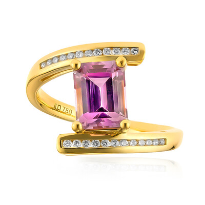 Anello in oro con Diasporo Rosa (AMAYANI)