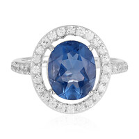 Anello in argento con Fluorite Cangiante