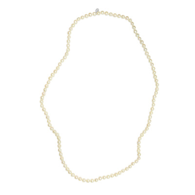 Collana in argento con Perla di Acqua Dolce (TPC)