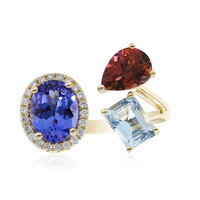 Anello in oro con Tanzanite AAA (CIRARI)
