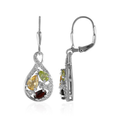 Orecchini in argento con Citrino