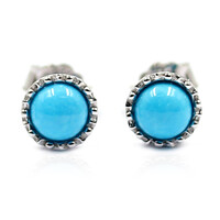 Orecchini in argento con Turchese Sleeping Beauty (Anne Bever)