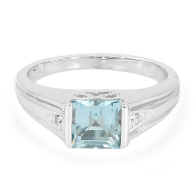 Anello in argento con Topazio Blu Cielo