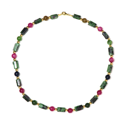 Collana in argento con Quarzo Verde