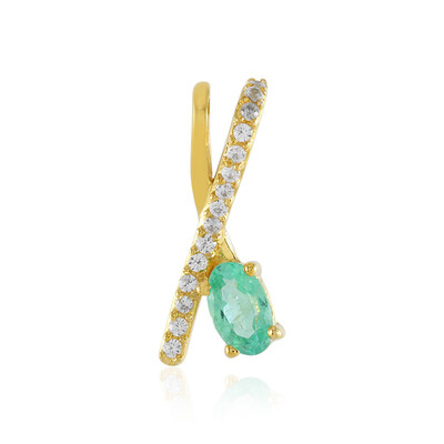 Ciondolo in argento con Smeraldo Russo