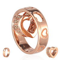 Ciondolo in oro con Diamante Rose de France SI1 di Argyle