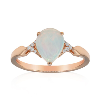 Anello in oro con Opale di Welo AAA