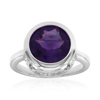 Anello in argento con Ametista Zambiana