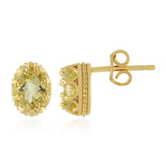 Orecchini in argento con Quarzo Limone