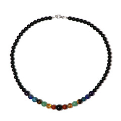 Collana in argento con Onice Nero