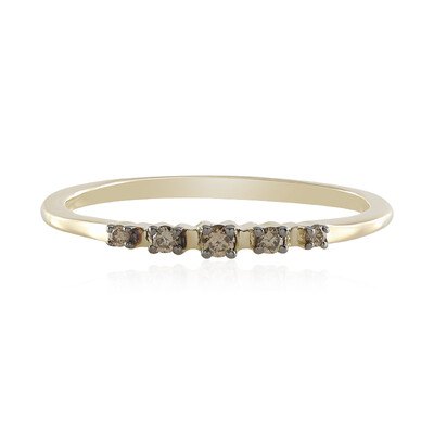 Anello in oro con Diamante Champagne SI2