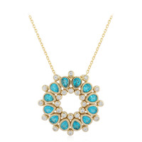 Collana in argento con Apatite Blu Neon (de Melo)