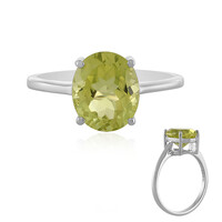 Anello in argento con Quarzo Limone