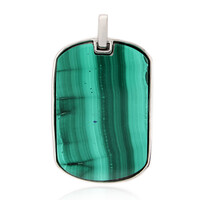Ciondolo in argento con Malachite