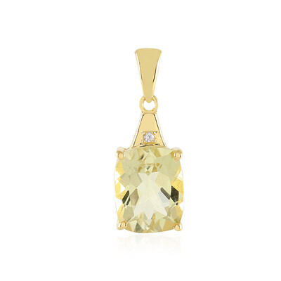 Ciondolo in argento con Quarzo Limone