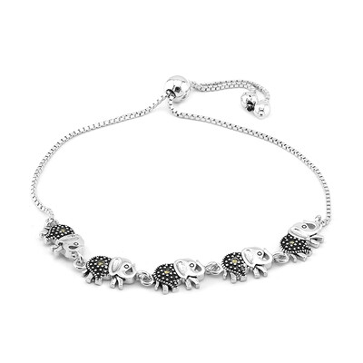 Bracciale in argento con Marcassite