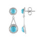 Orecchini in argento con Turchese Sleeping Beauty